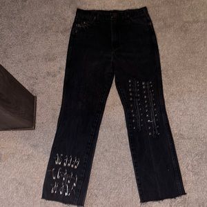 Custom Wrangler pants, Black, 32x38, Never worn.